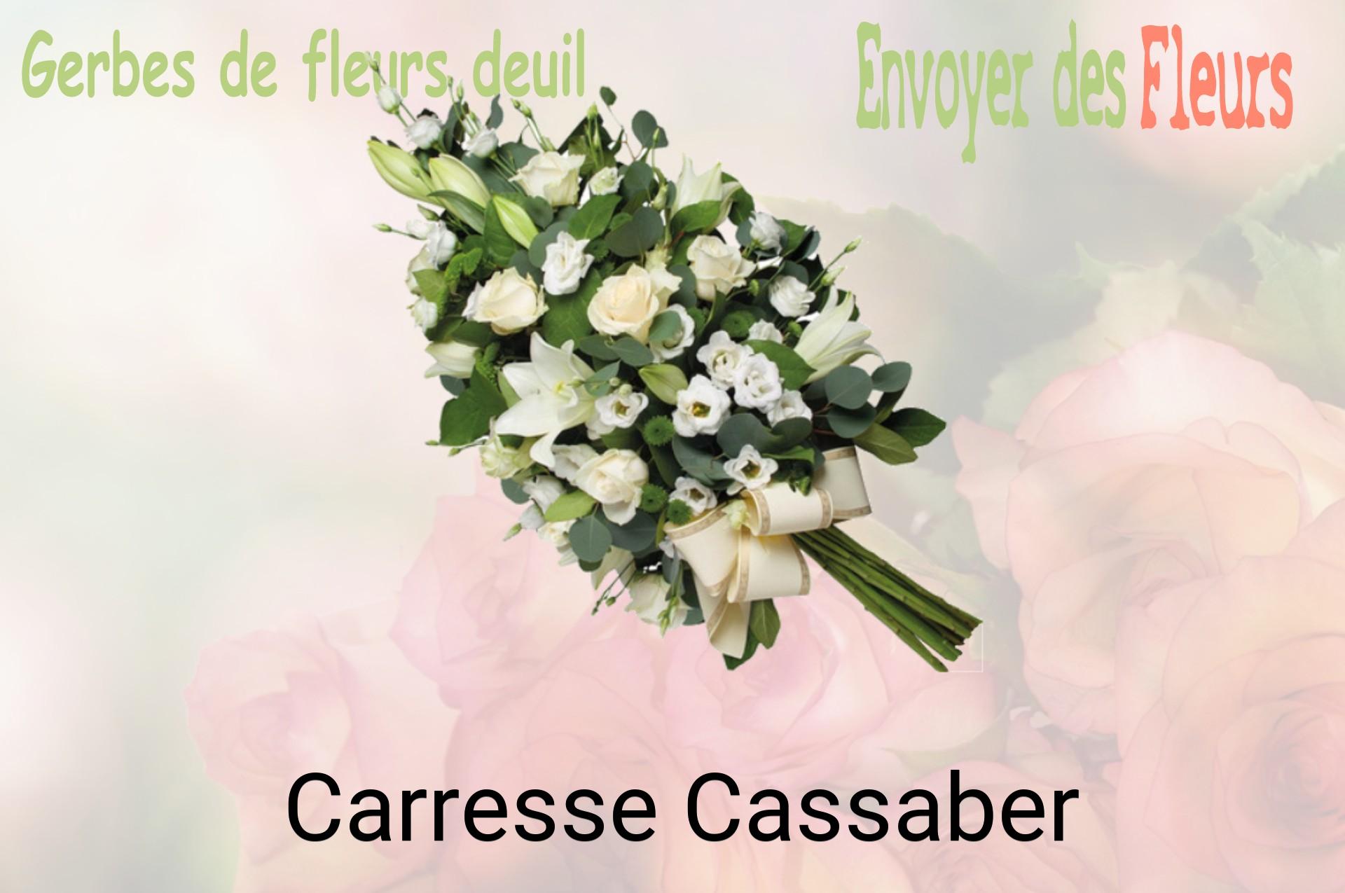 Gerbe de fleurs de deuil livrée à Carresse-Cassaber